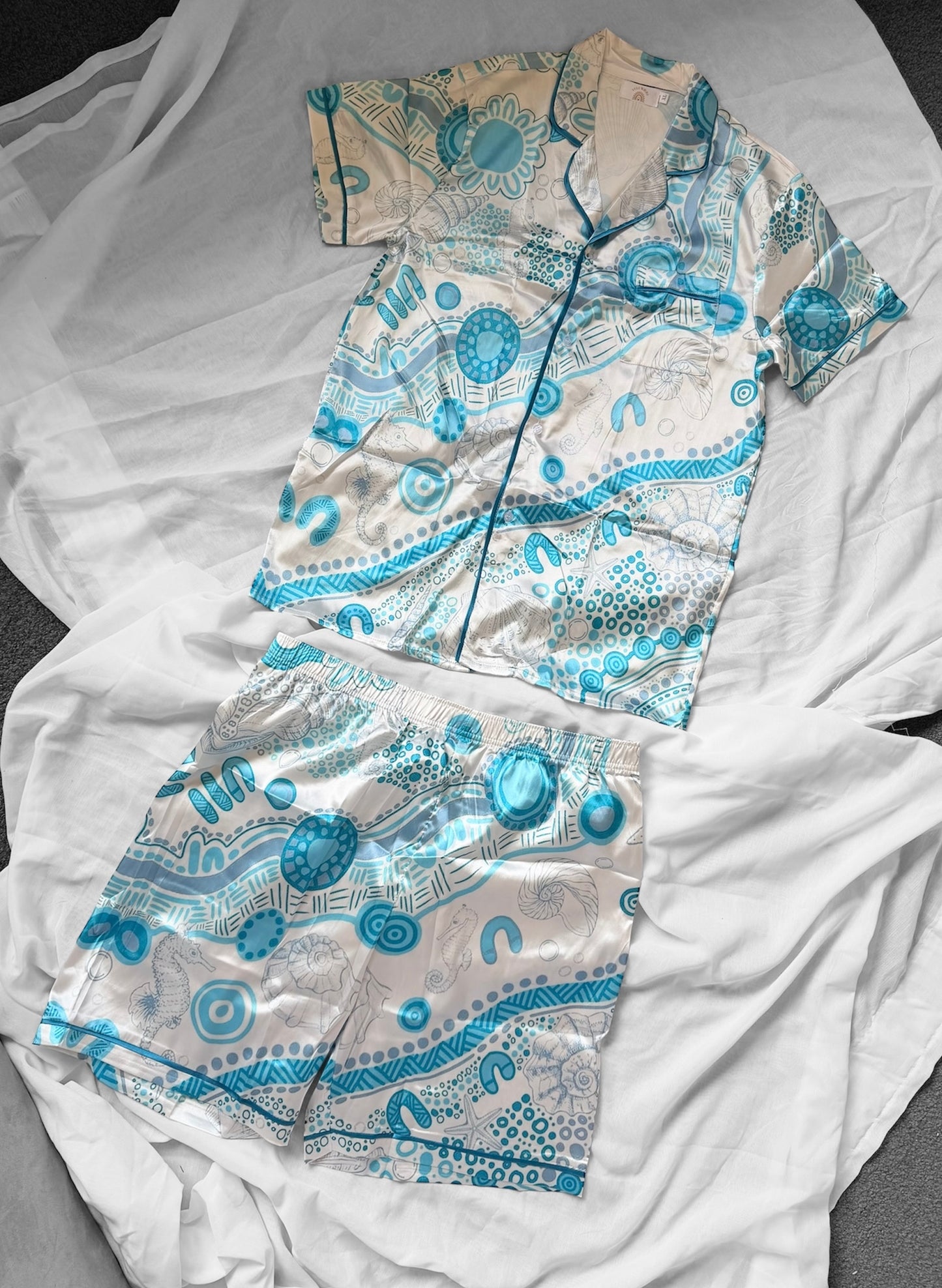 Men Blue reef lounge set